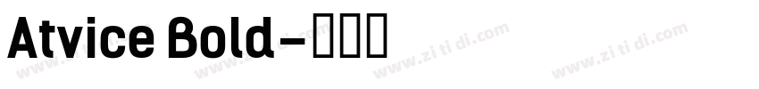 Atvice Bold字体转换